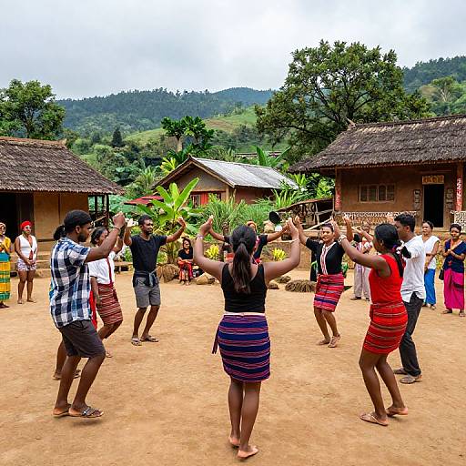 Cultural Dance Fusion in Village