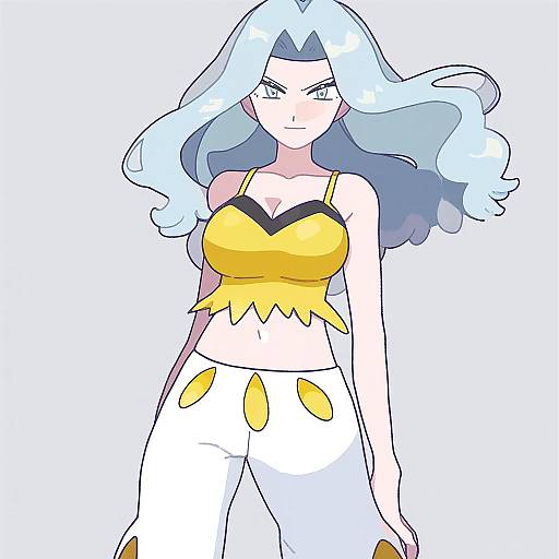 Illustration of Karen (pokemon), pokemon in the style of Satomura kyou