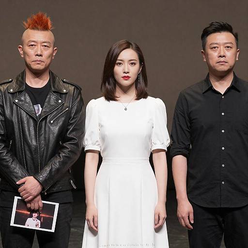 Vibrant Stage Portrait of Trio