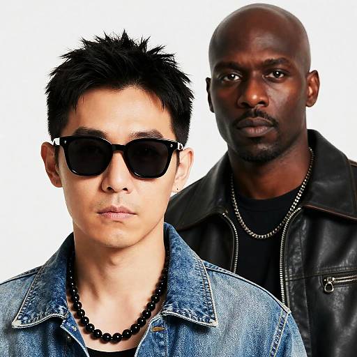 Portrait of Two Stylish Men