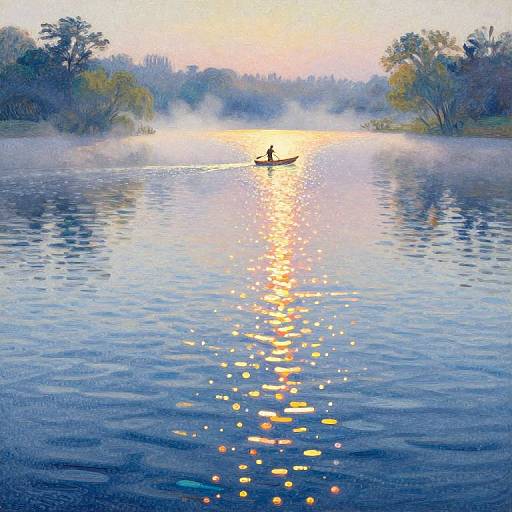 Serene Bug's-Eye Pond at Dawn