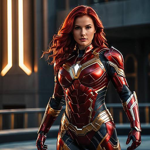 Photorealistic Red Titan Superhero Costume