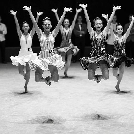 Dynamic Dance Competition in Monochrome