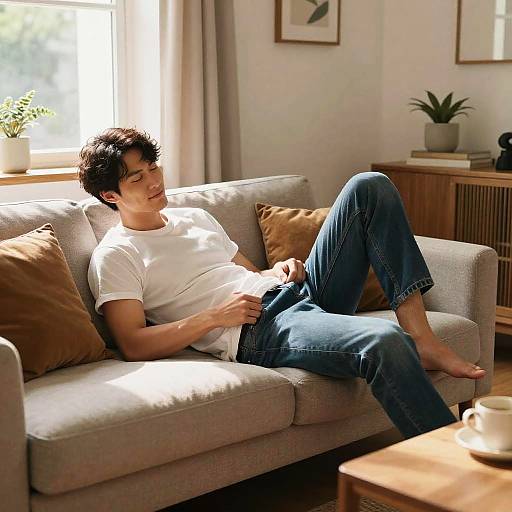 Cozy Living Room Spanking Scene