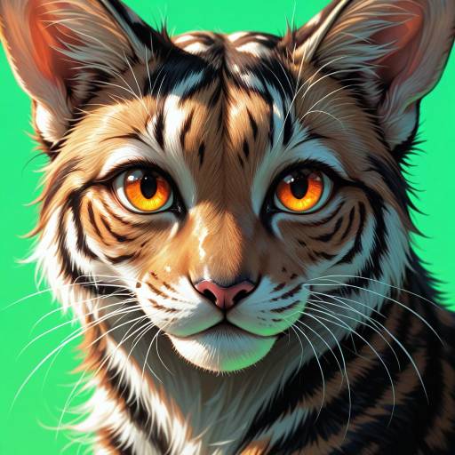 Vibrant American Shorthair Portrait Vibrant American Shorthair Portrait