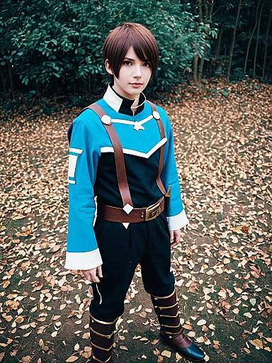 Cosplay photo of asbel lhant. Costume clothes