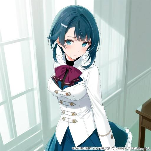 Illustration of Aizawa kazuha, assault lily in the style of Sasamori tomoe