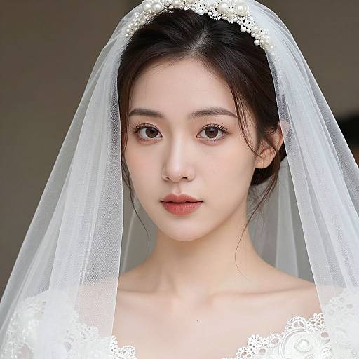 Elegant Adult Bride Costume Close-Up