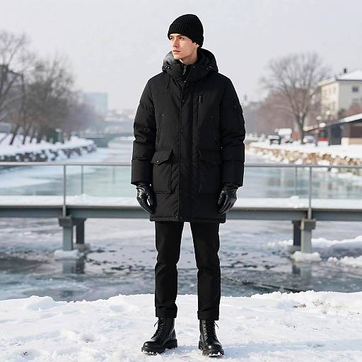 Minimalist Monochrome Winter Editorial