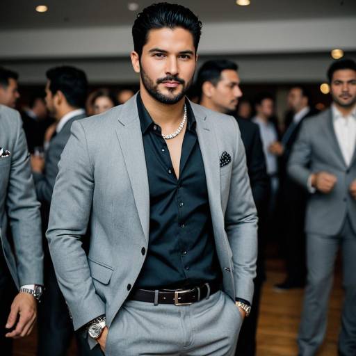 Stylish Male Party Outfit in Focus