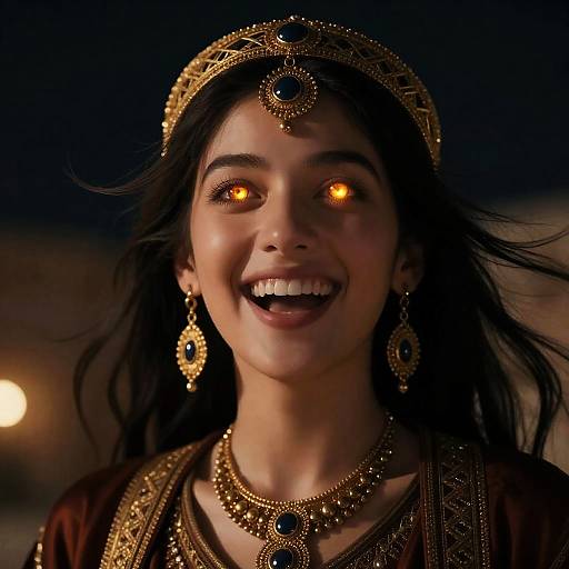 Luminescent Medieval Middle Eastern Portrait