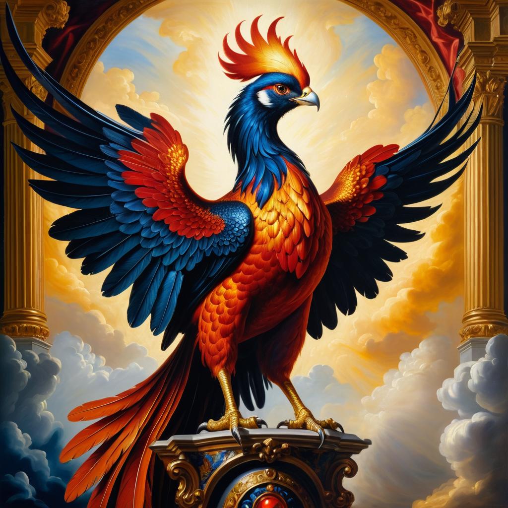 Majestic Phoenix in Baroque Armor