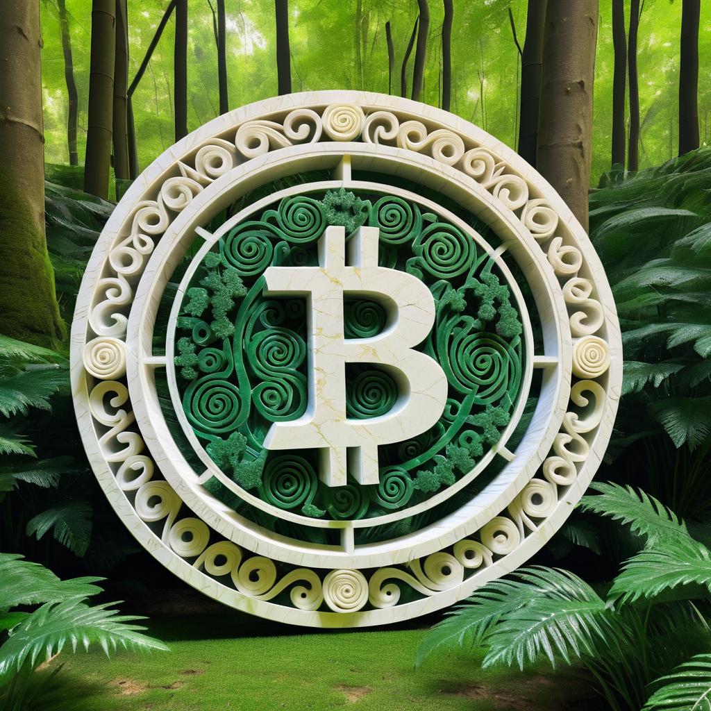 Bitcoin Artifact in Enchanted Forest