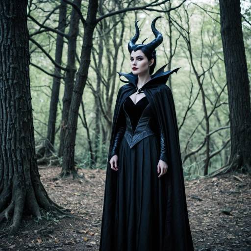 Enchanting Maleficent Cosplay in Nature