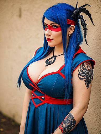 Lifestyle costume photo of Adiane. Cosplay clothes