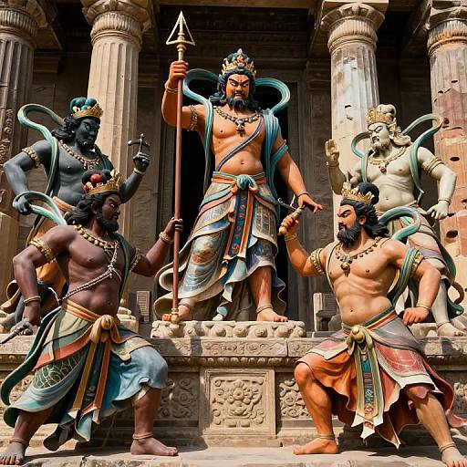 Mythological Punishment in Epic Scenes