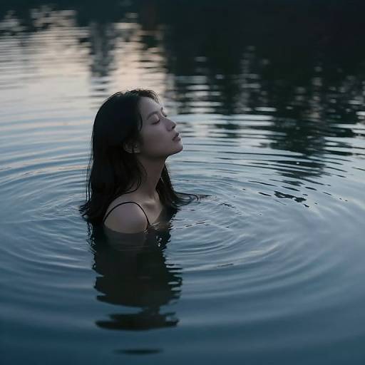 Serene Waters Reflecting Alternate Realities