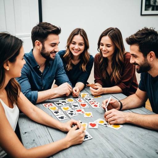 Group of Friends Playing Card Game
