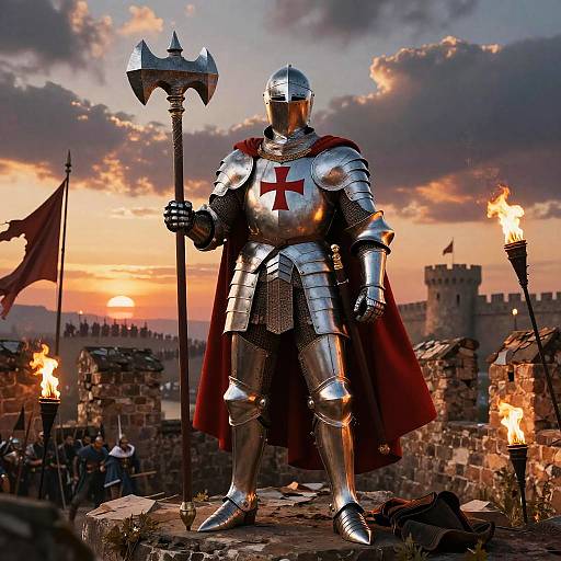 Noble Crusader at Sunset Fortress