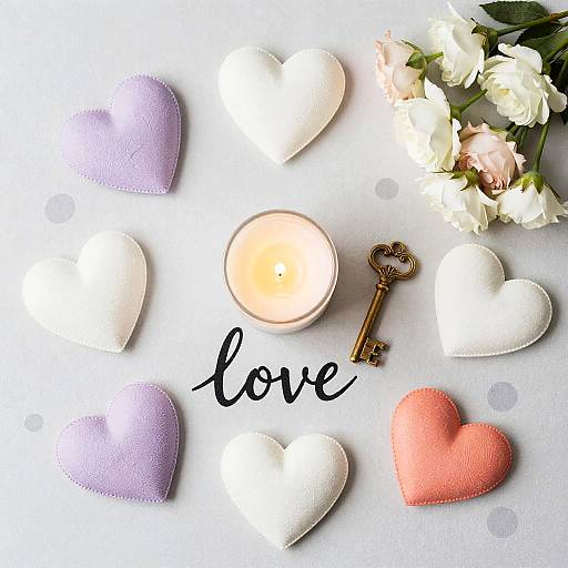 Romantic Vintage Candlelit Dinner Flat Lay