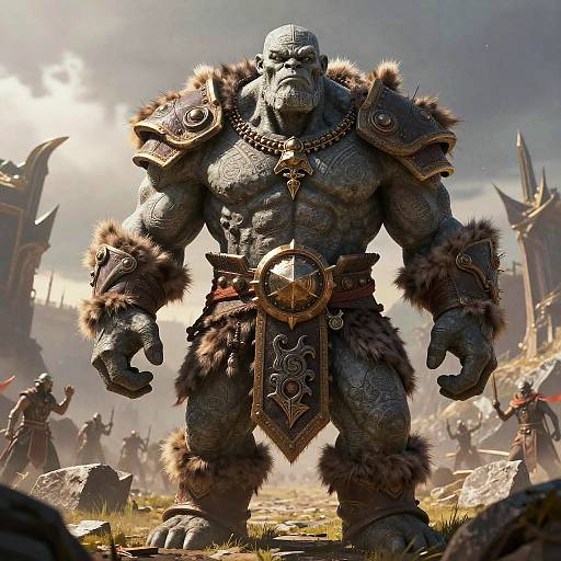 Colossal Goliath Warrior Portrait