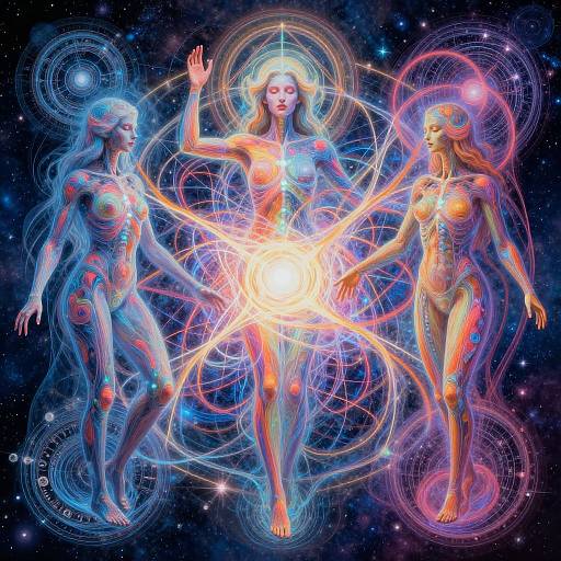 Alex Grey Style DMT Spirit Art