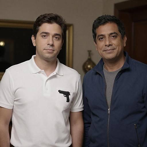 Two Men in a Stylish Indoor Setting