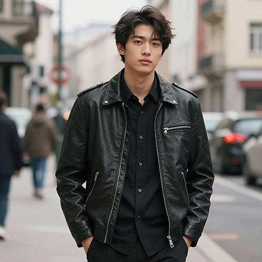 Confident Young Man in Urban Setting