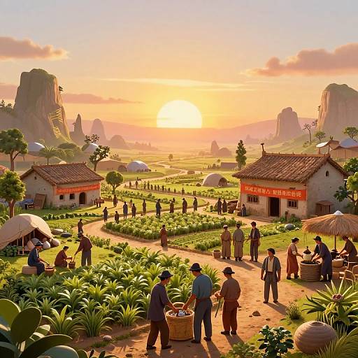 Utopian Communism Collective Farming