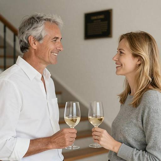 Romantic Indoor Wine Moment