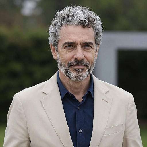 Portrait of a Middle-Aged Man Outdoors