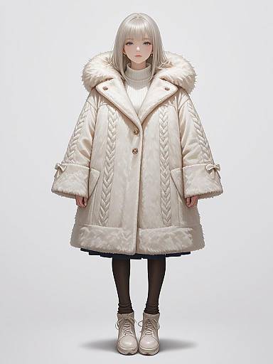 Luxe Winter Style Woman Portrait