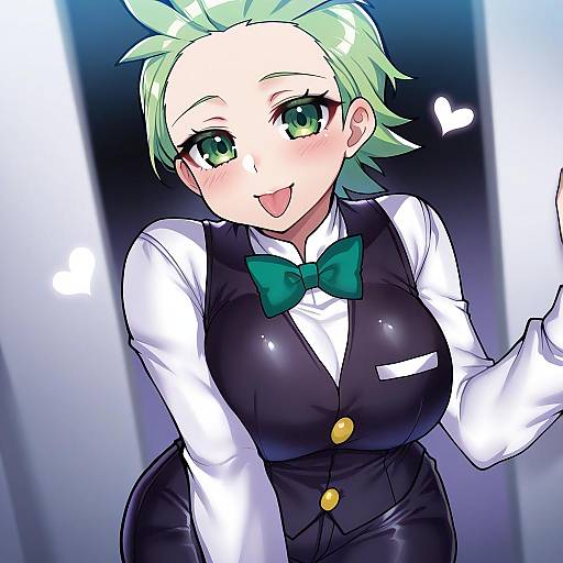 Illustration of Cilan (pokemon), pokemon in the style of Osiimi