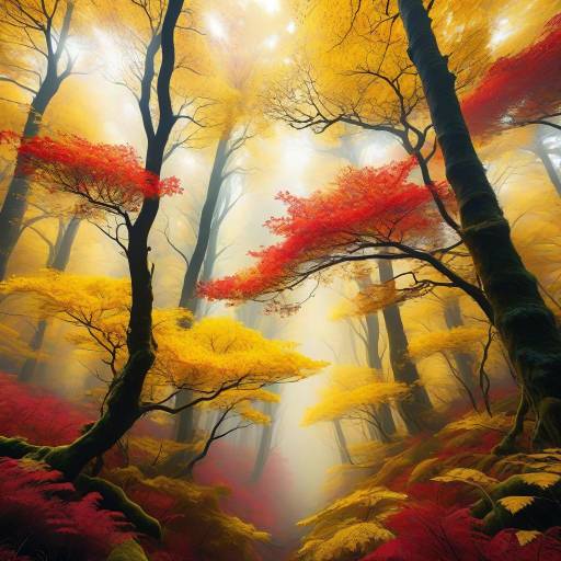 Enchanting Sprites in a Vibrant Canopy