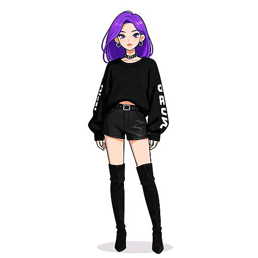 Stylish Woman in Streetwear Outfit