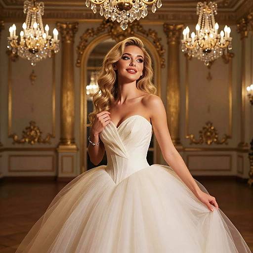 Baroque Ballroom Fashion Portrait