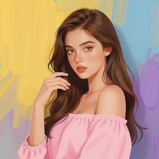 Vibrant Portrait of a Young Woman