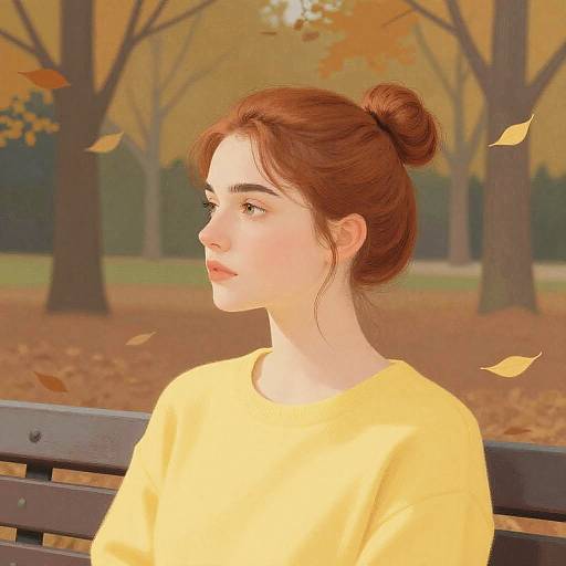 Dreamy Autumn Portrait in Pastel