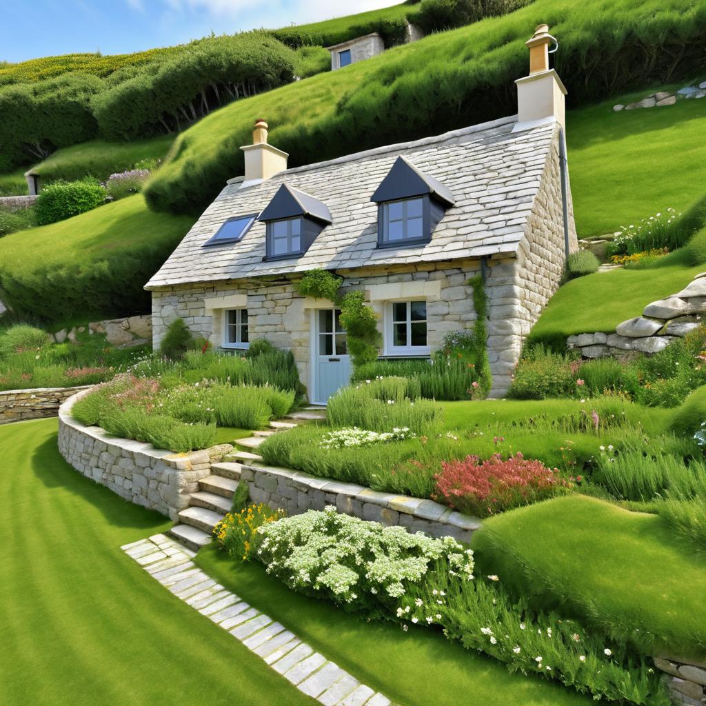 Serene Coastal Cottage with Sedum Roof