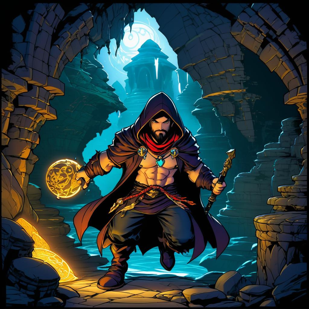 Cunning Thief in Ancient Treasure Cave