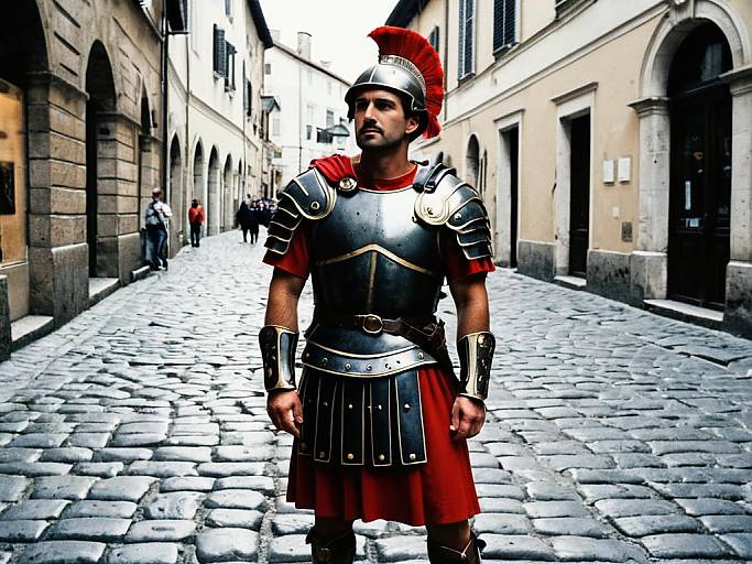 Roman Soldier Costume Face Swap