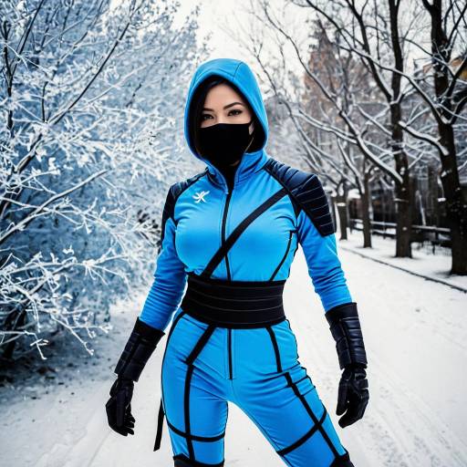 Seductive Sub-Zero Cosplay Photography