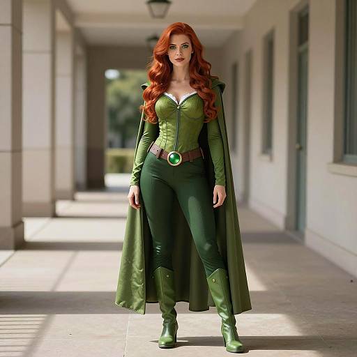 Photorealistic Villain Poison Ivy Costume Design