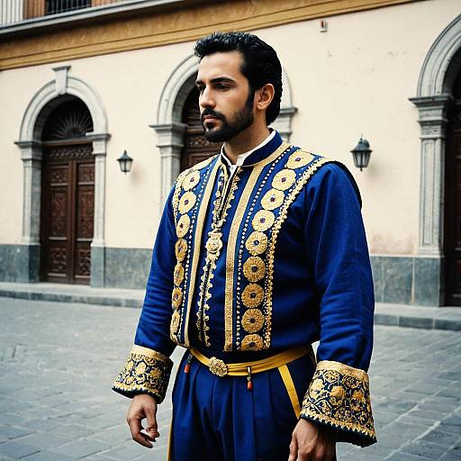 Spanish Male National Costume Portrait