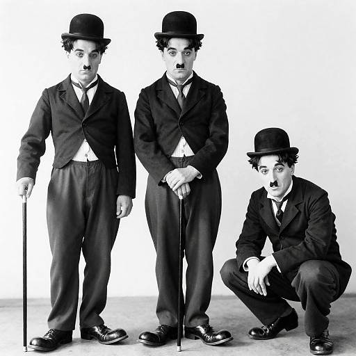 Vintage Black-and-White Chaplin Portraits
