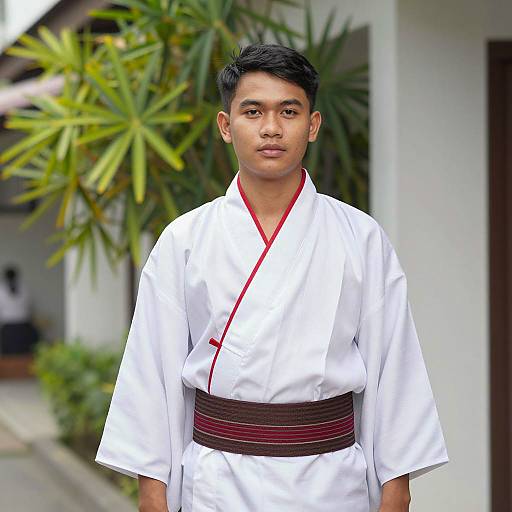 Young Man in Traditional Ayutthaya Costume