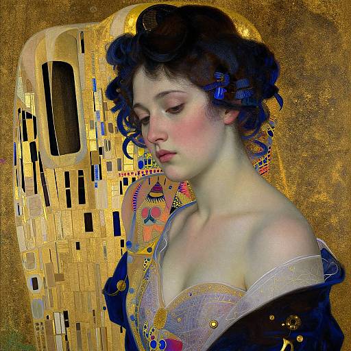 Elegant Sad Female Portrait