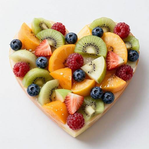Heart Shaped Fruit Salad Art