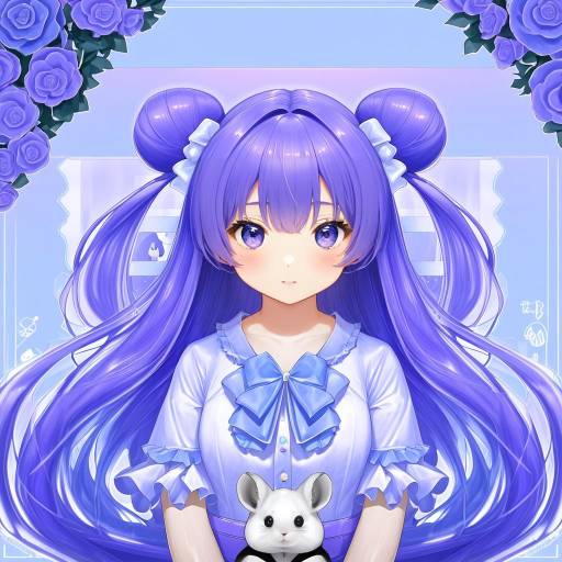 Illustration of Amamiya shizuku (hizuki yayoi), original in the style of Chowbie