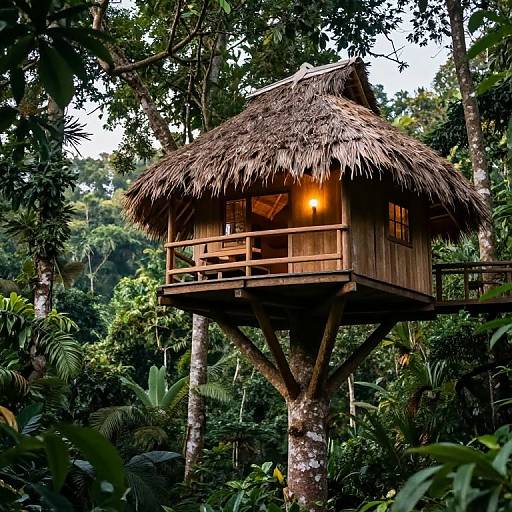 Cozy Treehouse with Jungle Views
